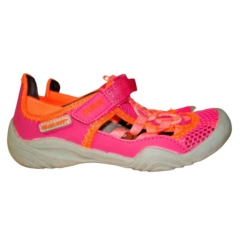 M.A.P. Little Girls Kid Pink Coral Purple Outdoor Fisherman Sandals Size 12 NWT